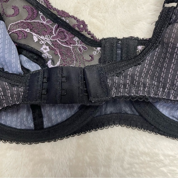 Fantasie Women's Skylar Underwire Full Coverage Bra Womens 32D pinstripe lace - Picture 2 of 9